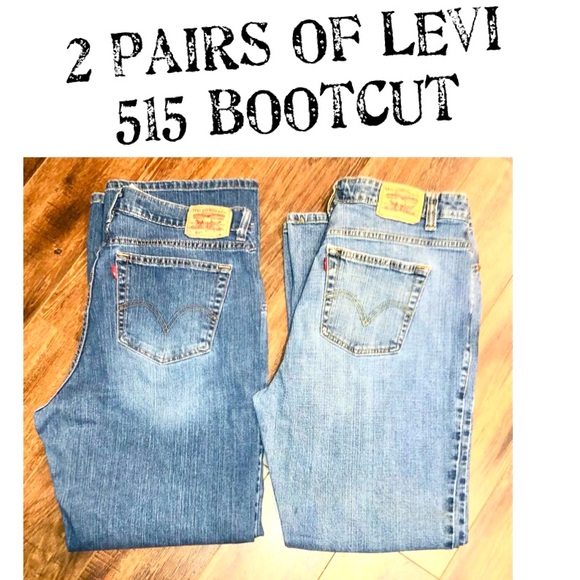 Levi's Denim - 2 Pairs of Levi 515 Bootcut Jeans size 16M